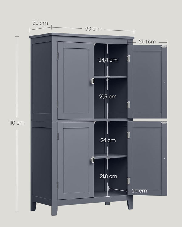 4-Door Bathroom Storage Unit - Karrari