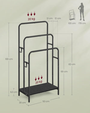 3-Tier Blanket Holder - Storage Shelf - Karrari