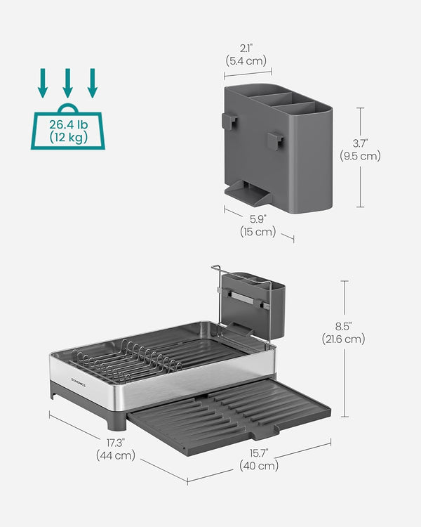 Stainless Steel Dish Rack – Expandable - Karrari