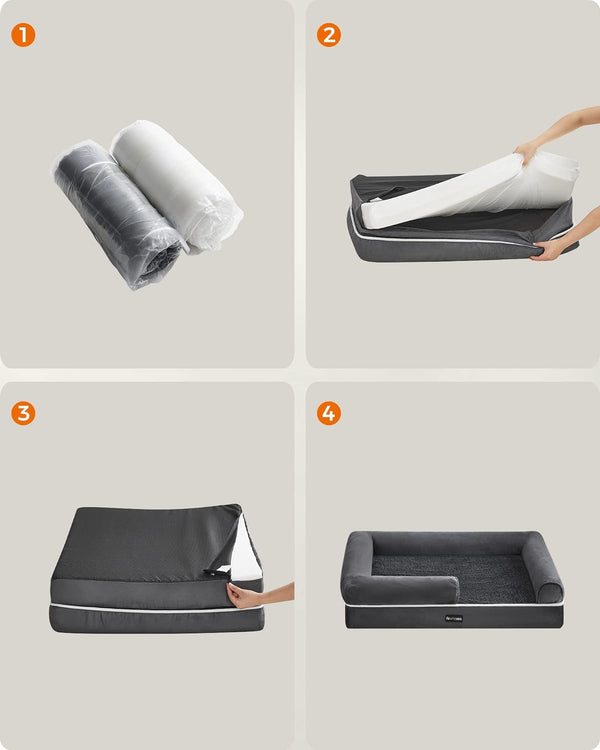 Orthopedic Dog Sofa Bed Removable Washable Cover - Karrari