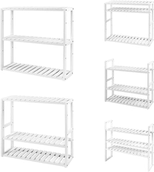 3-Tier Adjustable Bamboo Shelf - Karrari