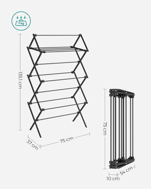 Compact Clothes Horse Dryer – Foldable, Easy Assembly - Karrari