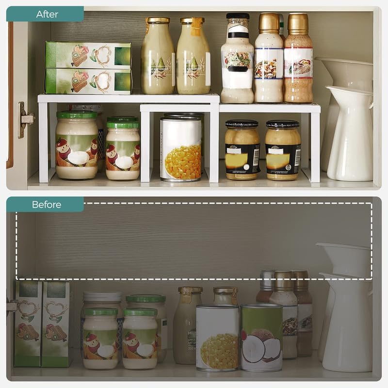 Set of 2 Stackable Spice Racks – Metal - Karrari