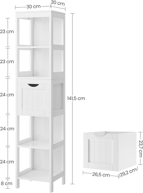 Tall Bathroom Floor Cabinet
