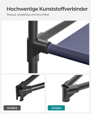 Fabric Wardrobe with Shelves & Hanging Rail