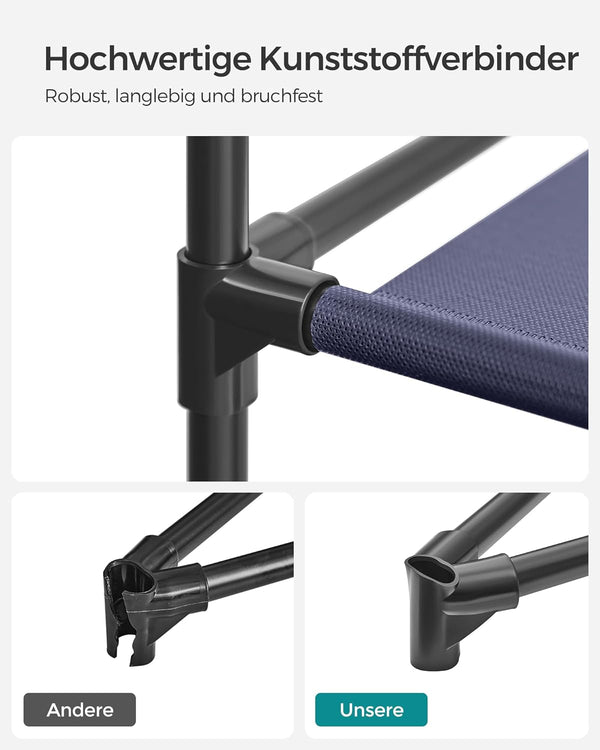 Fabric Wardrobe with Shelves & Hanging Rail