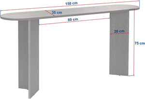 Elegant Melamine Coated Sideboard - Travertine Colour - Karrari