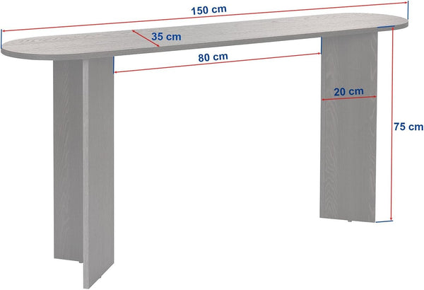 Elegant Melamine Coated Sideboard - Travertine Colour - Karrari