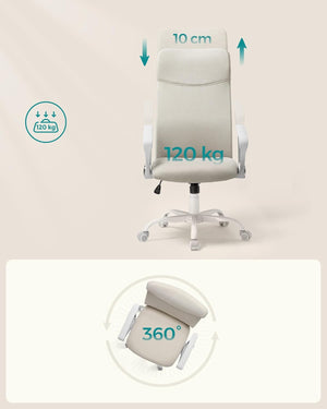 Office Chair – Padded Seat, Swivel & Reclining