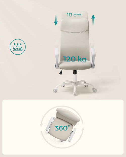 Office Chair – Padded Seat, Swivel & Reclining - Karrari