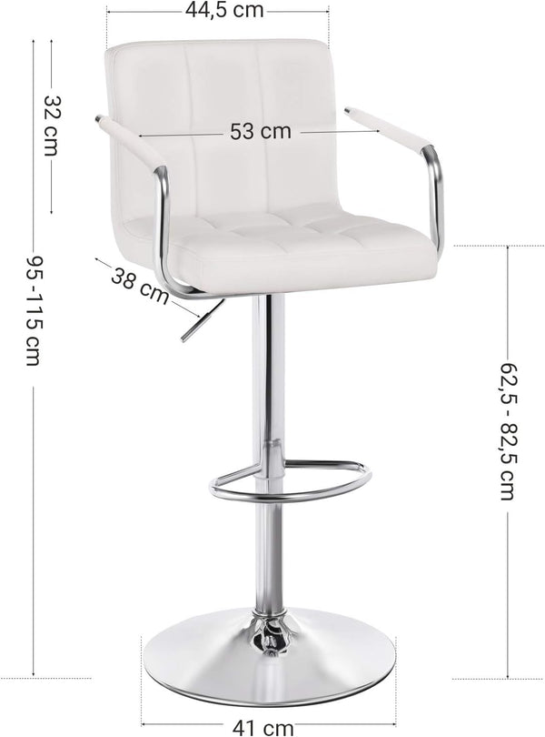 Bar Stools with Armrests Maximum (Set of 2)