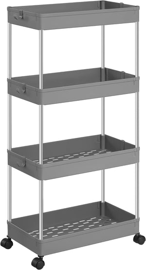 4-Tier Rolling Storage Trolley - Dove Grey - Karrari