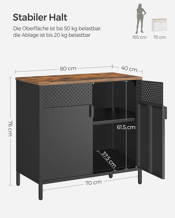 Metal Storage Cabinet with Doors - Karrari