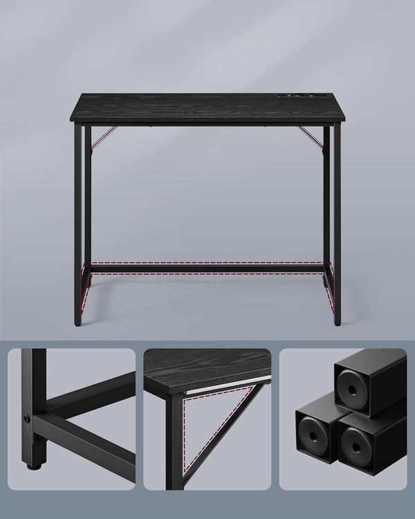 Gaming Desk with LED Lighting & Power Strip - Karrari