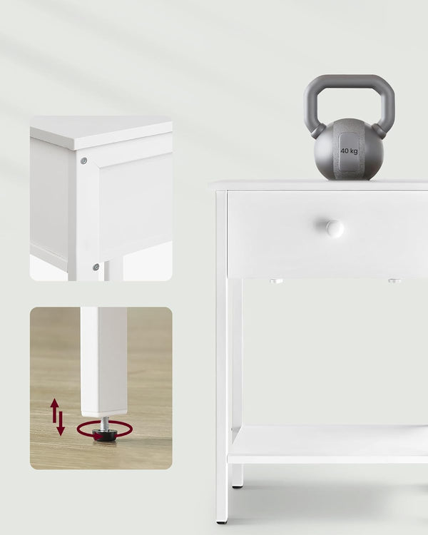 Bedside Table with Drawer & Shelf - Karrari