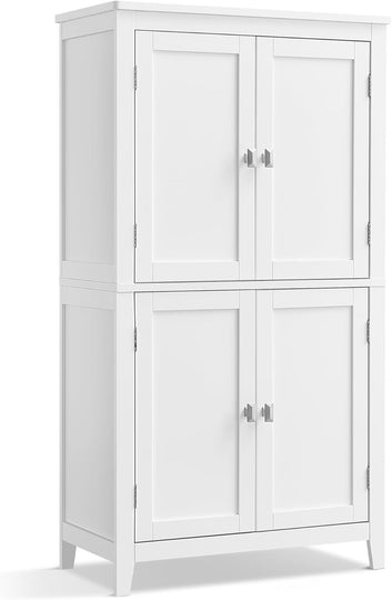 Bathroom Cabinet, Storage Cabinet, Kitchen Cupboard with 4 Doors