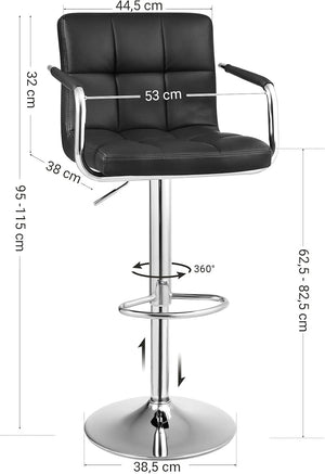 Barhocker 1 Bar Stool Chair with Armrests