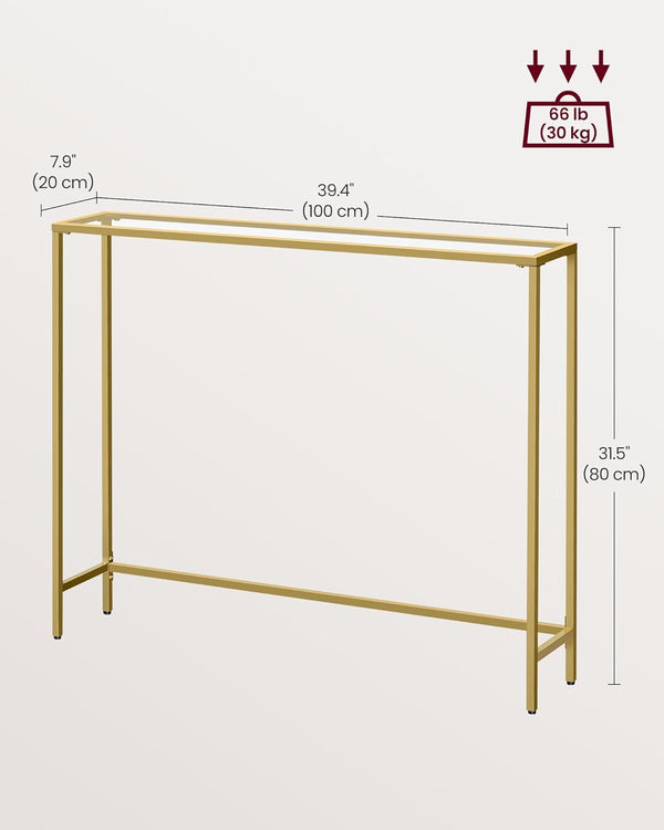 Light Gold Console Table - Karrari