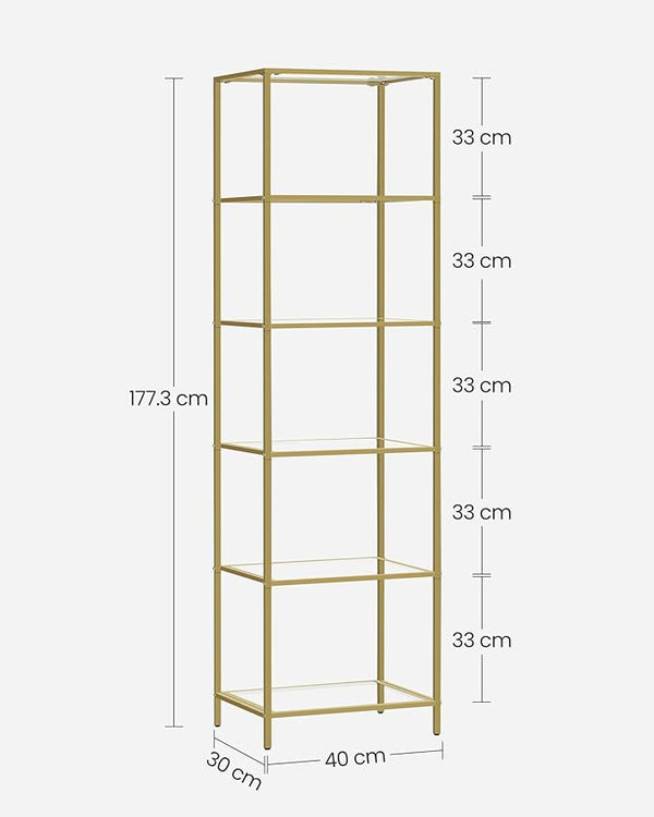 6-Tier Tempered Glass Shelf - Karrari