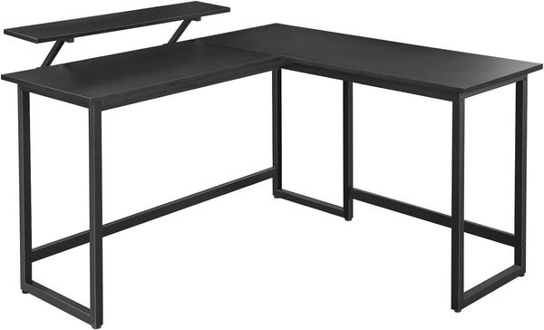 Desk L-shaped Computer Desk with Movable Monitor Mount - Karrari