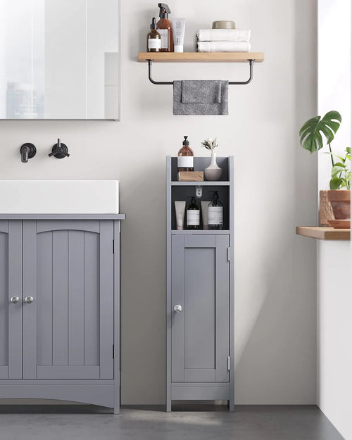 Small Corner Bathroom Floor Cabinet
