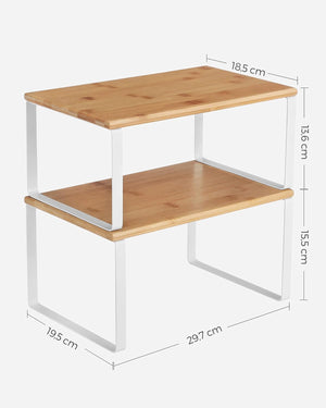 4-Piece Metal & Bamboo Spice Racks - Karrari