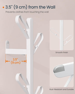 Wall-Mounted Coat Rack - 7 Hooks - Karrari