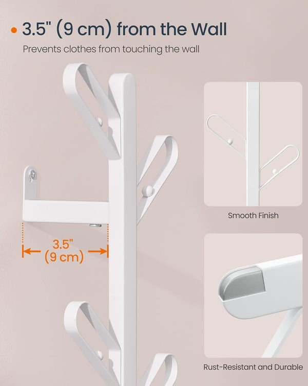 Wall-Mounted Coat Rack - 7 Hooks - Karrari