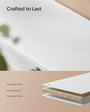 Wall Shelf with 2 Drawers – Gloss Finish