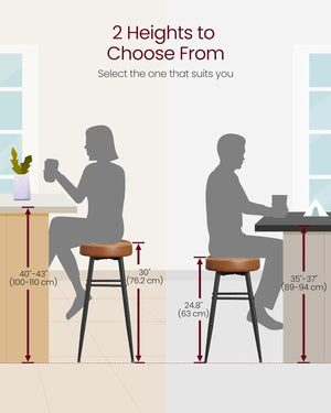 Set of 2 Kitchen Bar Stools - Karrari