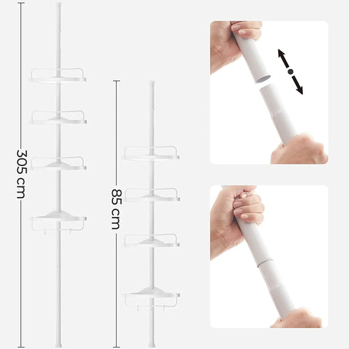 Adjustable Telescopic Shower Corner Shelf