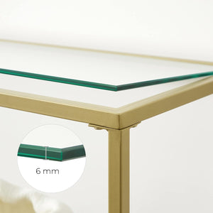 Gold Console Table with 3-Tier - Karrari
