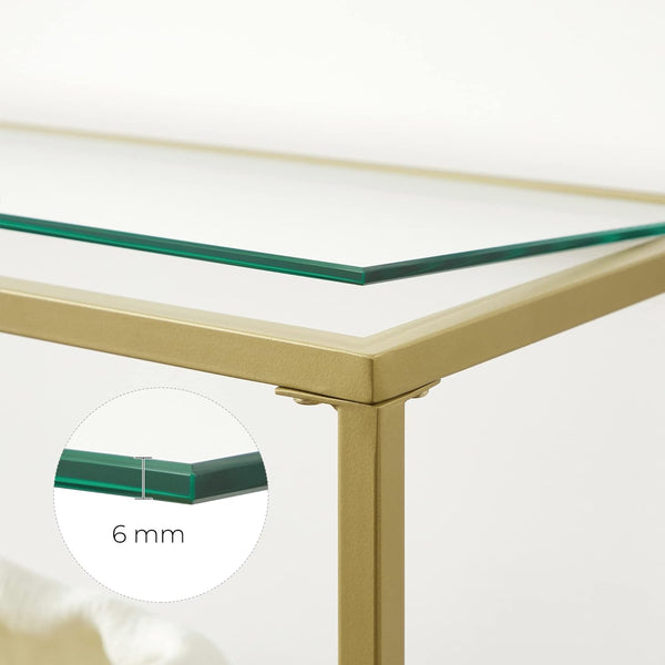 Gold Console Table with 3-Tier - Karrari