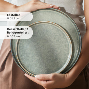 Karaca Skal 18-Piece Multicolour Stoneware Dinner Set - Karrari