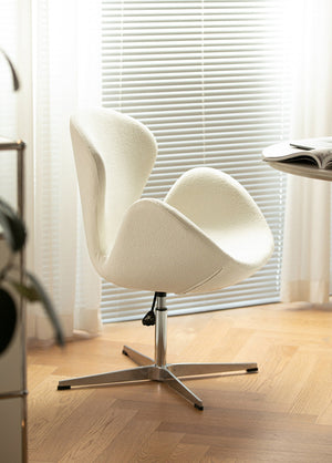 Modern Teddy Fabric Swivel Barstool - Karrari