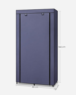 Fabric Wardrobe with Shelves & Hanging Rail