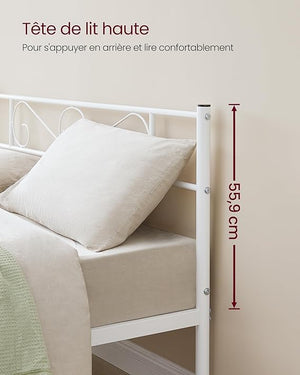 Double Metal Bed Frame (‎207.6x161.8cm) - Karrari