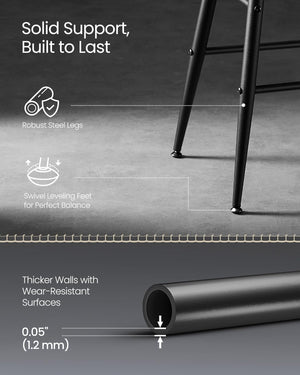 Set of 2 Backless Bar Stools