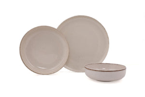 Loods Cream 12-Piece Porcelain Dinner Set - Karrari