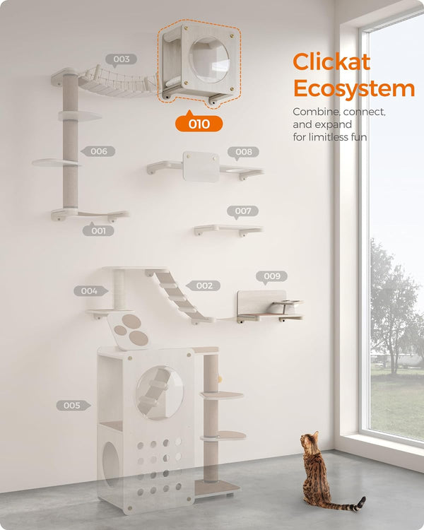 Cat Wall Cave Condo with Hammock & Window - Karrari