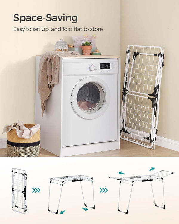 Winged Clothes Airer for Clothes, Towels & Linens - Karrari