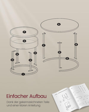 Nesting Coffee Tables with Storage - Karrari