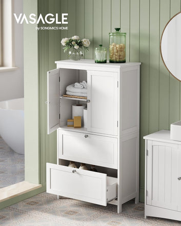 Bathroom Cabinet, Bathroom Cabinet, Kitchen Sideboard, Cabinet with 2 Drawers and 2 Doors