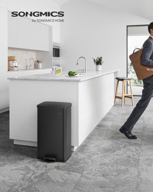 40L Steel Kitchen Pedal Bin (10.5 Gallon) - Karrari