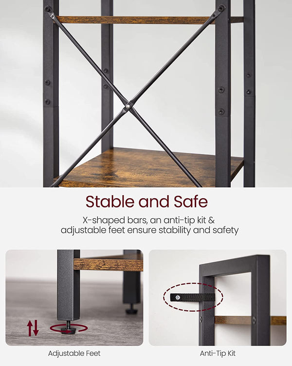 6-Tier Bookcase & Storage Shelf - Karrari