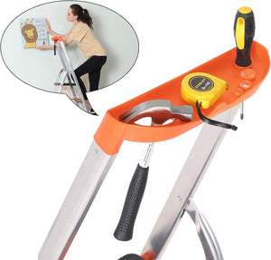 4-Step Aluminium Ladder (150kg, Non-Slip) - Karrari