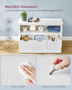 Kids Toy Storage Cabinet with Wheels