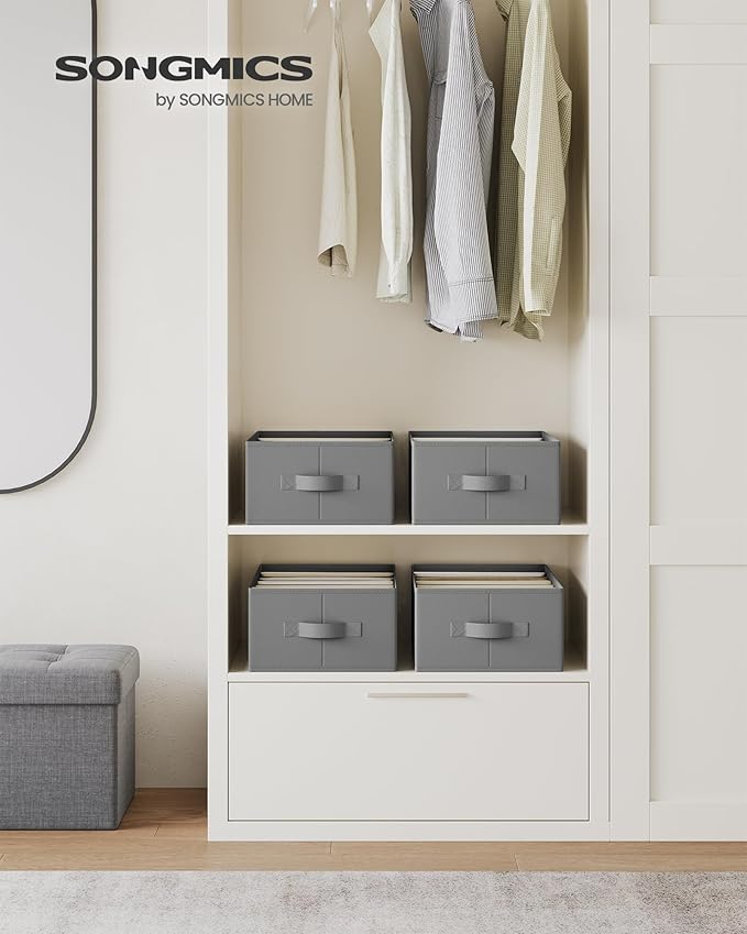 Set of 4 Wardrobe Drawer Organisers - 6 Compartments - Karrari