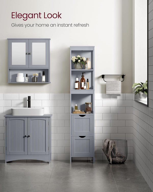 Tall Bathroom Floor Cabinet - Karrari