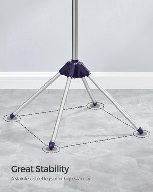 Clothes Airer with 3 Rotatable Arms – Stainless Steel - Karrari